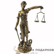 П / Фигурка «Фемида» 33х17х10 см полистоун золото 713015 