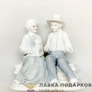 Seltmann / Статуэтка «Счастливы вместе» 23 х 21 см. пастель с позолотой  464.1588 (099) 