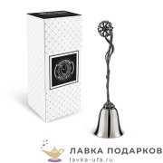 КМ / Колокольчик Кольчугино «Цветы - Василек» латунь-никель 8х4см  