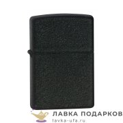 Zippo 236 / Зажигалка Zippo классическая с черным матовым покрытием, Кракелюр 