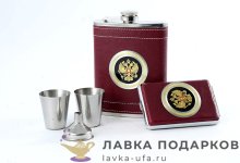 Павлово / Шампура на деревянной ручке с литьем «Череп» (6 шт) в кейсе (В) 