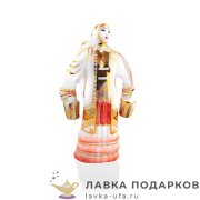 БФ / Статуэтка «Гульназира с коромыслом» Башкирский фарфор 15см сувенир фигурка подарочная 