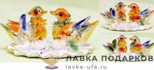Delicate / Фигурка «Утки-мандаринки с жабой» 10 х 08 см, (цветные) 212.5022 