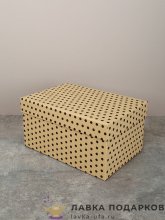УП / Коробка подарочная «Крафт принт» Средняя №5 прямоугольная крафтовый 21х14х12см 