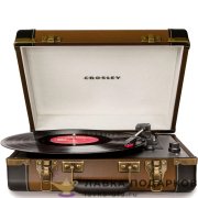 Ретро - проигрыватель "Чемодан" CROSLEY EXECUTIVE BR, винил, USB, MP3, RCA-AUX, коричнево - черный 