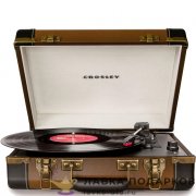 Ретро - проигрыватель "Чемодан" CROSLEY EXECUTIVE BR, винил, USB, MP3, RCA-AUX, коричнево - черный 