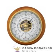 Утес / Барометр «Открытый механизм» шкала 127 мм. белая, корпус 18 х 18 см. юбочка СН_14 
