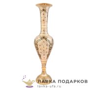 Кашмир / Ваза латунная с эмалью 90 х 25 х 25 см. белая (С.J.C. тадж) В_2444_36_11 