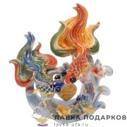 Delicate / Фигурка «Золотые рыбки - неразлучники, сердце» 13 х 10 см.  210.5011 