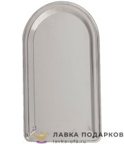 КМ / Поднос для самовара гладкий 23 х 40 см, цвет никель 
