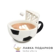 ПС / Кружка чайная «Футбол» 420мл керамика черно-белый 8542 
