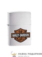 Zippo / Зажигалка 200_HD.H_252 «Харли Девидсон» 56 х 36 х 12 мм. хром матовый 