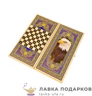 Нарды и шашки в одном наборе «Походные» 20 х 40 см. рис. Орел 1045_5 
