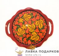НП / Поднос расписной с ручками 29 х 25 см. 