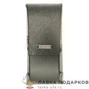 Макей / Футляр для очков «Шекспир» кожа цв. черный 023-08-06.1 