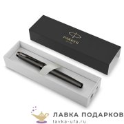 РП / Ручка перьевая Parker «IM Premium Monochrome Grey» серая матовая перо F синяя 