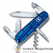 Victorinox / Нож перочинный «Спартанец» 09 см. 12 функций, сталь + пластик синий 1.3603.T2 
