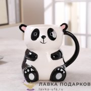 ПС / Кружка чайная «Панда» 500мл керамика черно-белый 8783 