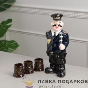 УК-К / Шкатулка из камня «Ларец с каменной росписью» 12х8х9см змеевик 1041 