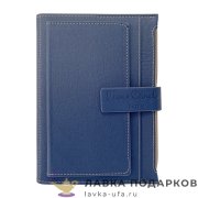 МК / Обложка для паспорта Макей, натуральная кожа, литой герб «Держава», черная (009-09-51) 