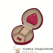 Jardin / Шкатулка для украшений на молнии «Таблетка» 16 х 15 х 05 см. красный P_6105_A 