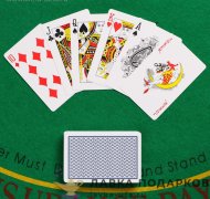НИ / Карты игральные Casino Q Poker 54л пластик Джамбо индекс красная рубашка 8028 