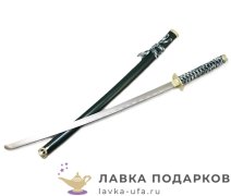 ИР / Меч самурайский «Катана» 100 см. ножны зеленые, цуба золотистая D50023-KA 