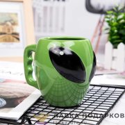 ПС / Кружка чайная «НЛО» 400мл керамика зеленый 9656 