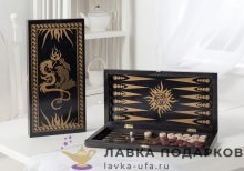 Нарды большие «Драконы» 60 х 30 х 04 см. черный + золото 016_09  