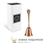 КМ / Колокольчик «Меценат» 12 х 04 х 04 см. медь-латунь с чернением 