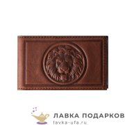 Макей / Визитница «Король - лев», цвет коричневый 004_08_51.1 
