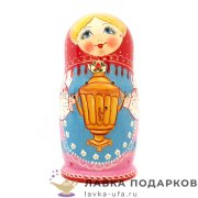 НП / Матрешка загорская «Самовар» 9 кукол 23 см.  2172 (НН) 