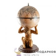 Brigant / Глобус-бар напольный D = 42 см «Атлант» 85 х 42 х 42 см. бронза + кофе 47_226 